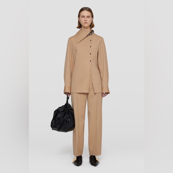 Jil Sanders Tailored Wool and Silk Straight Leg Pants,All Products : American Fashion Style Bags On Sale